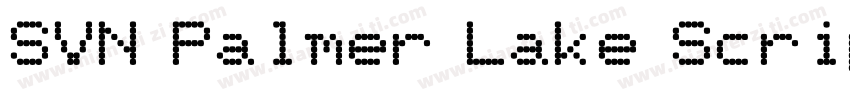 SVN Palmer Lake Script字体转换
